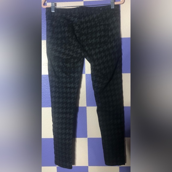 NWOT Sapphire Ink Jeans in Black and Grey Houndstooth - Size 11 Juniors - Picture 2 of 3